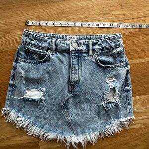BDG Blue Denim Mini Skirt Small